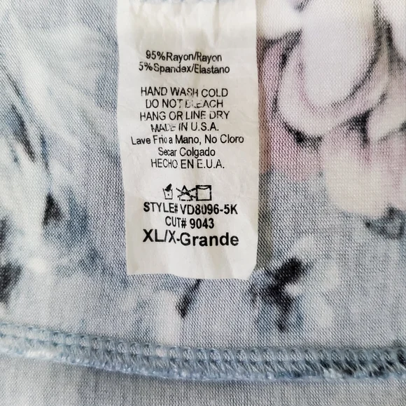 PinkBlush Light Blue Floral Off Shoulder Maternity Maxi Dress - Picture 9 of 9